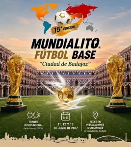 15 edicion del tournament internacional cup ciudad de badajoz 2027 logo