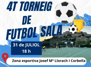 4t torneig de futbol sala de fores 2026 logo