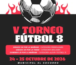 5 edicion del torneo de futbol 8 orgaz 2027 logo