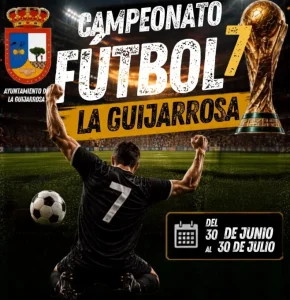 campeonato de futbol 7 de la guijarrosa verano 2026 logo