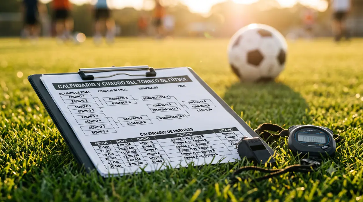 Calculadora de Tiempos para Torneos de Fútbol