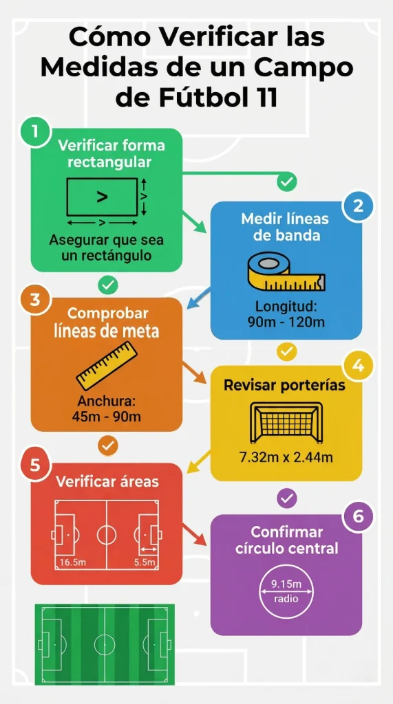 como saber si un campo de futbol 11 es legal