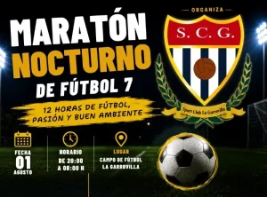 i maraton nocturno de futbol 7 la garrovilla 2026 logo