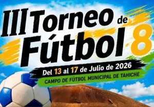 iii torneo de futbol 8 tahiche 2026 logo