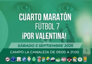 iv maraton de futbol 7 por valentina 2026 logo