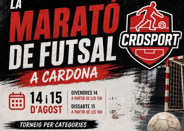 Torneo La Marató de Futsal a Cardona 2026