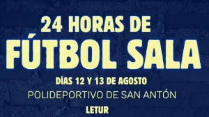 letur maraton de 24 horas de futbol sala 2026 logo