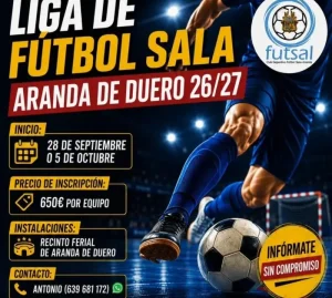 liga de futbol sala aranda de duero 26 27 logo