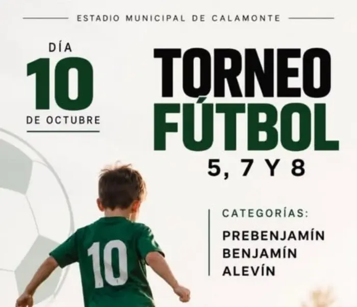 Torneo Torneo de Fútbol 5, 7 y 8 en Calamonte Octubre de 2027
