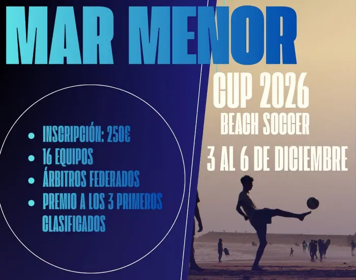 Torneo Mar Menor Cup 2026 Beach Soccer