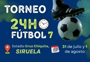 torneo 24 horas de futbol sala de siruela 2026 logo