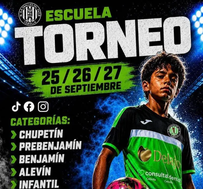 Torneo Torneo de Fútbol Base de la escuela local Cebolla 2026