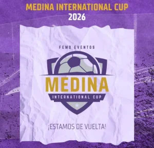 torneo de futbol base medina international cup 2026 logo