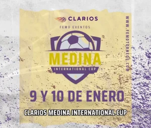 torneo de futbol base medina international cup logo