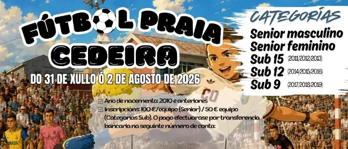 Torneo Torneo de Fútbol Praia Cedeira 2026
