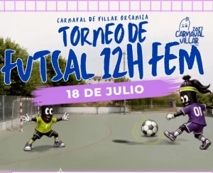 torneo de futbol sala 12 horas femenino de villar 2026 logo