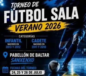torneo de verano de futbol sala saraiba do mar 2026 logo