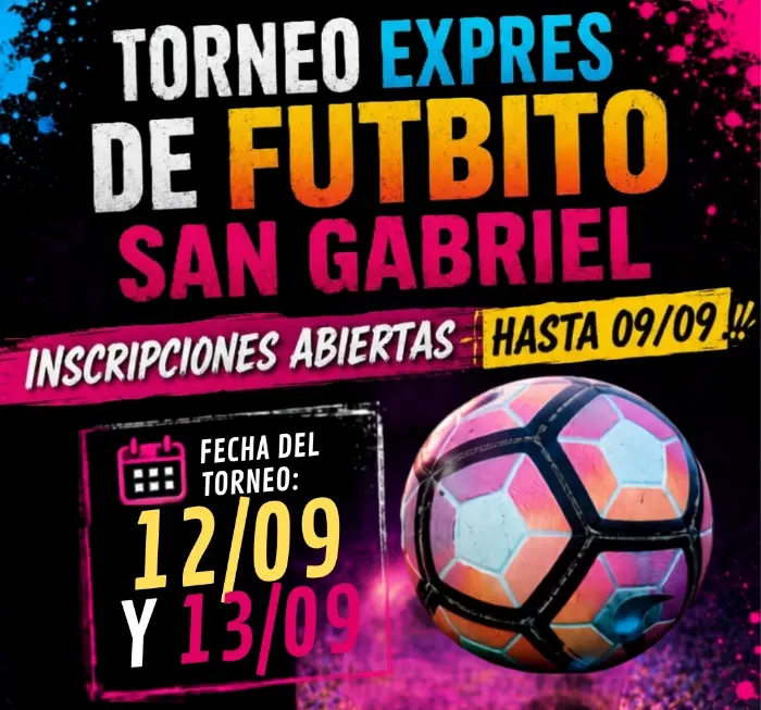Torneo Torneo Exprés de Futbito San Gabriel 2026