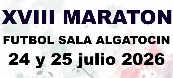 Torneo XVIII Maratón Fútbol Sala Algatocín 2026